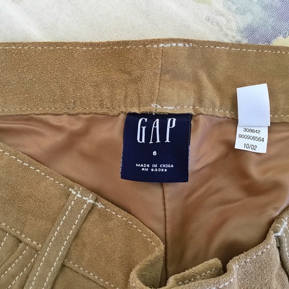 Gap camel-tan suede jeans - Picture 4 of 5